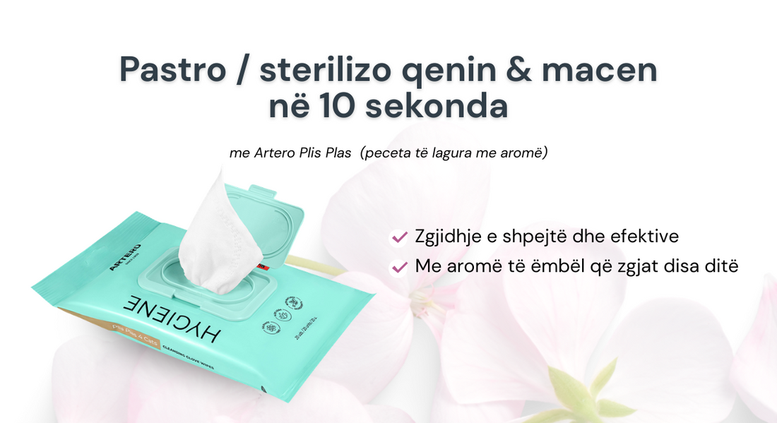 Artero Plis Plas: Pastërti e Menjëhershme për Mace dhe Qen me Dorezat Tona Higjenike