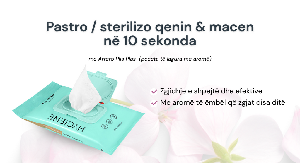 Artero Plis Plas: Pastërti e Menjëhershme për Mace dhe Qen me Dorezat Tona Higjenike